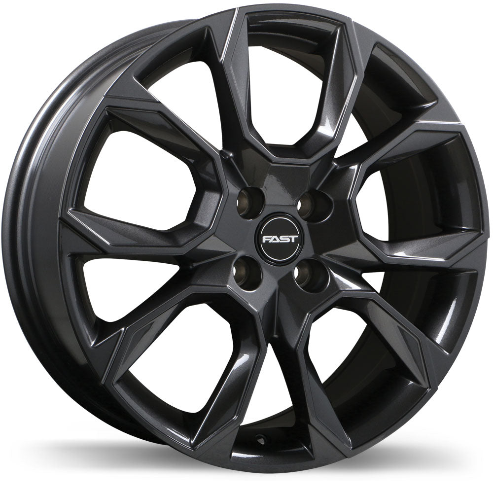 Fast Wheels Aventure Gloss Gunmetal 16x6.5 4x100  et40 60.1 F250N-1665-49MN+40C601