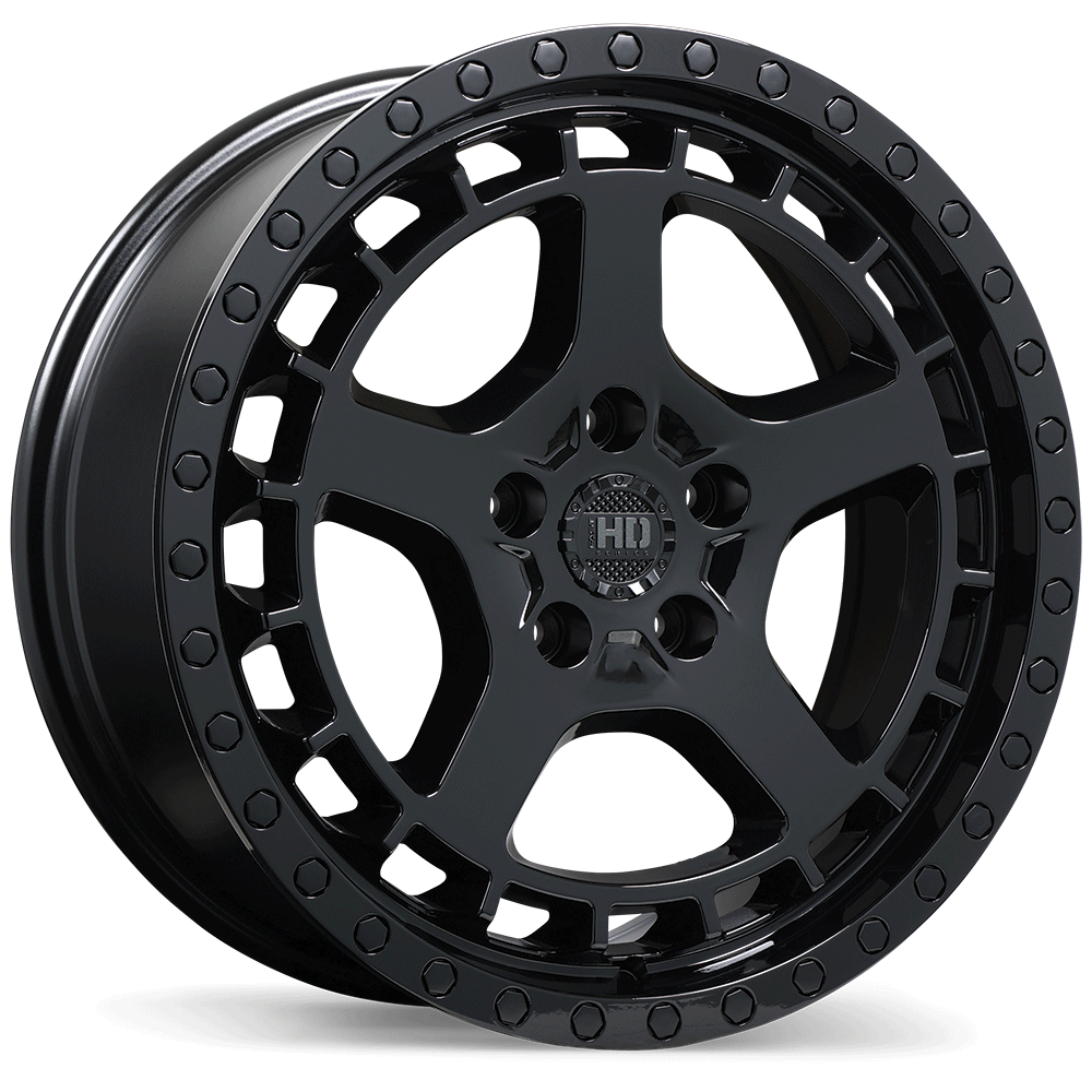 Fast HD Overland Gloss Black 18x8.0 5x127  et45 71.5 F266-1880-73BN+45C715