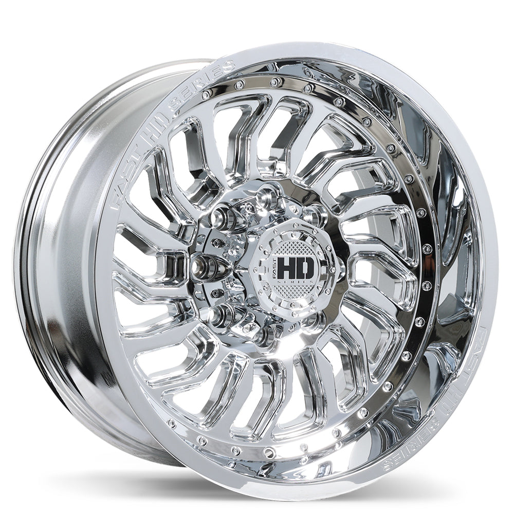Fast HD D-STRUCT Chrome 20x10.0 8x180  et-15 125.1 F267-2000-98CN-15C251