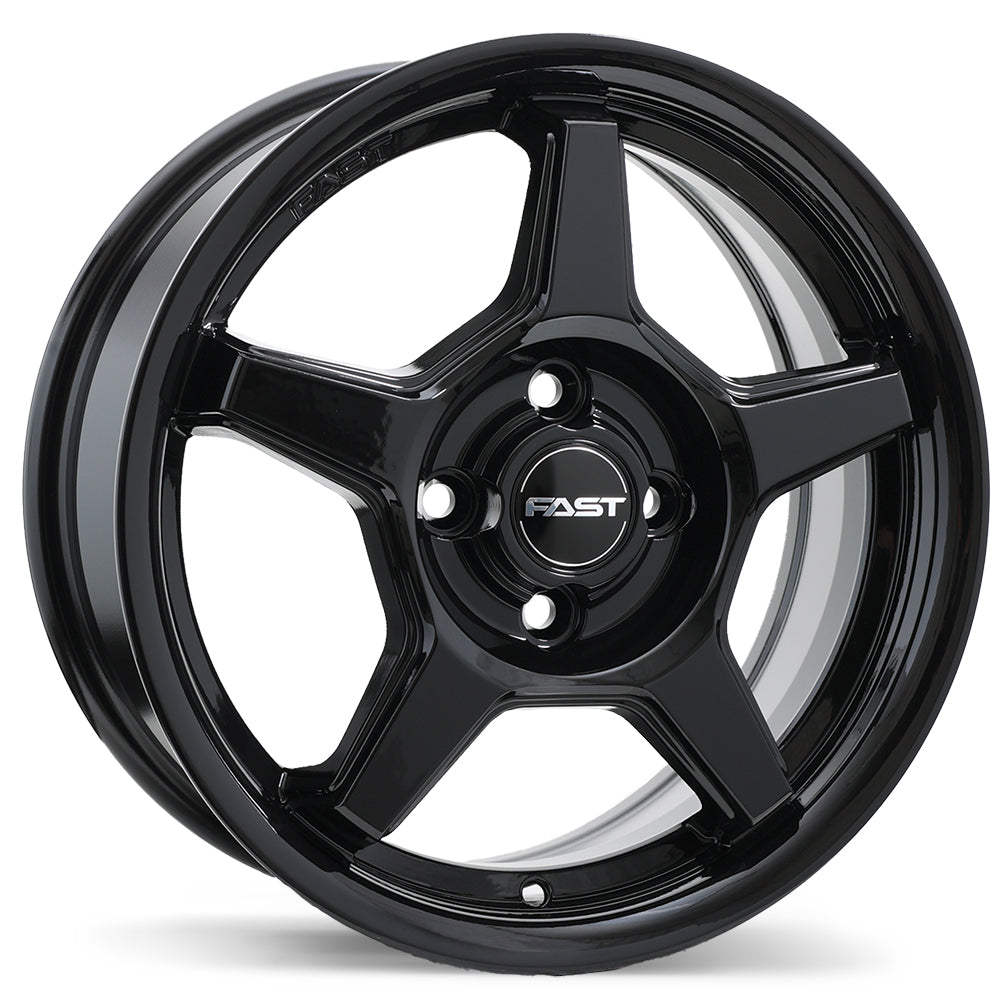 Fast Wheels Flair Gloss Black 15x6.0 4x100  et40 56.6 F272-1560-49BN+40C566
