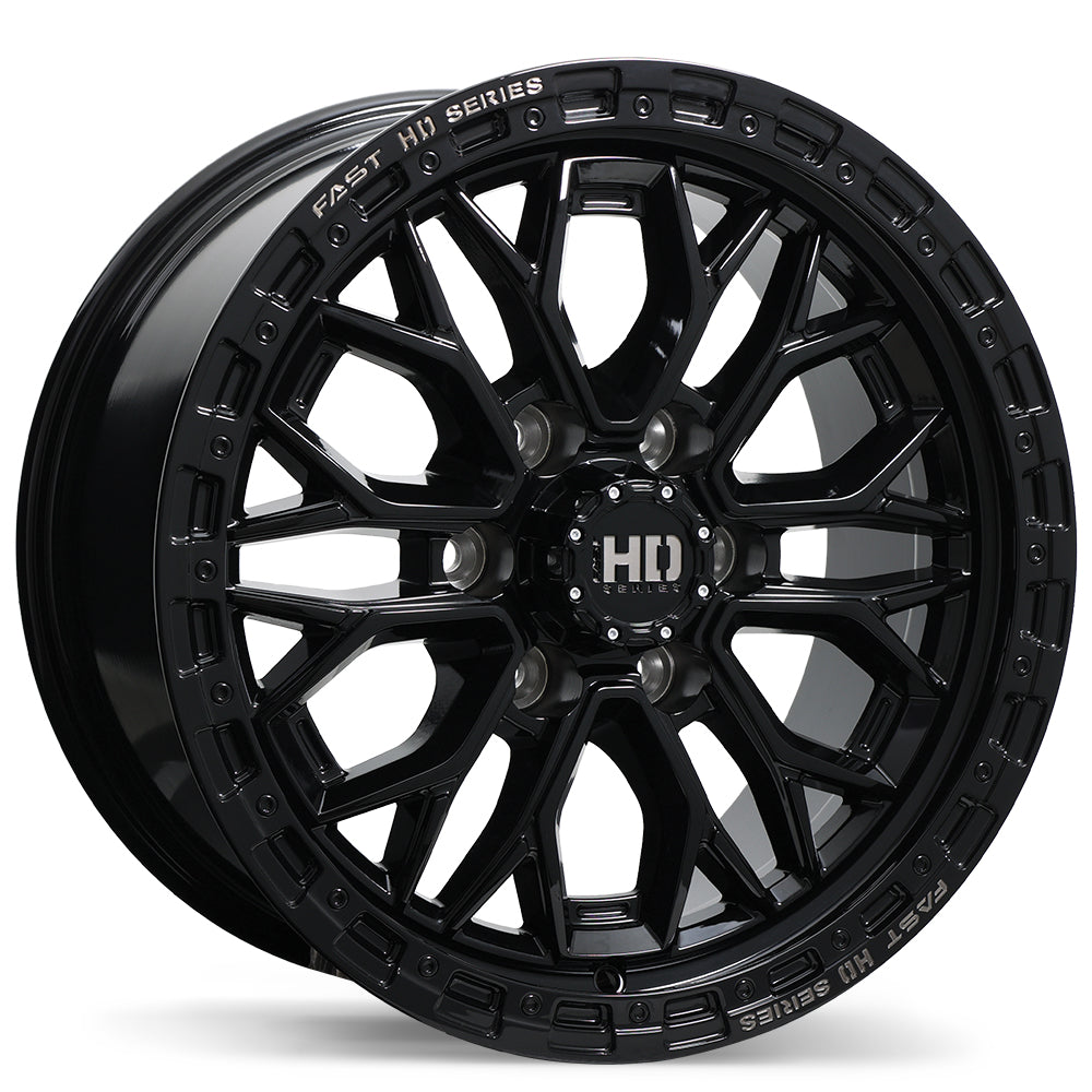 Fast HD Muramasa Gloss Black with Grey Milling 18x9.0 6x139.7  et30 78 F276-1890-83BH+30C780