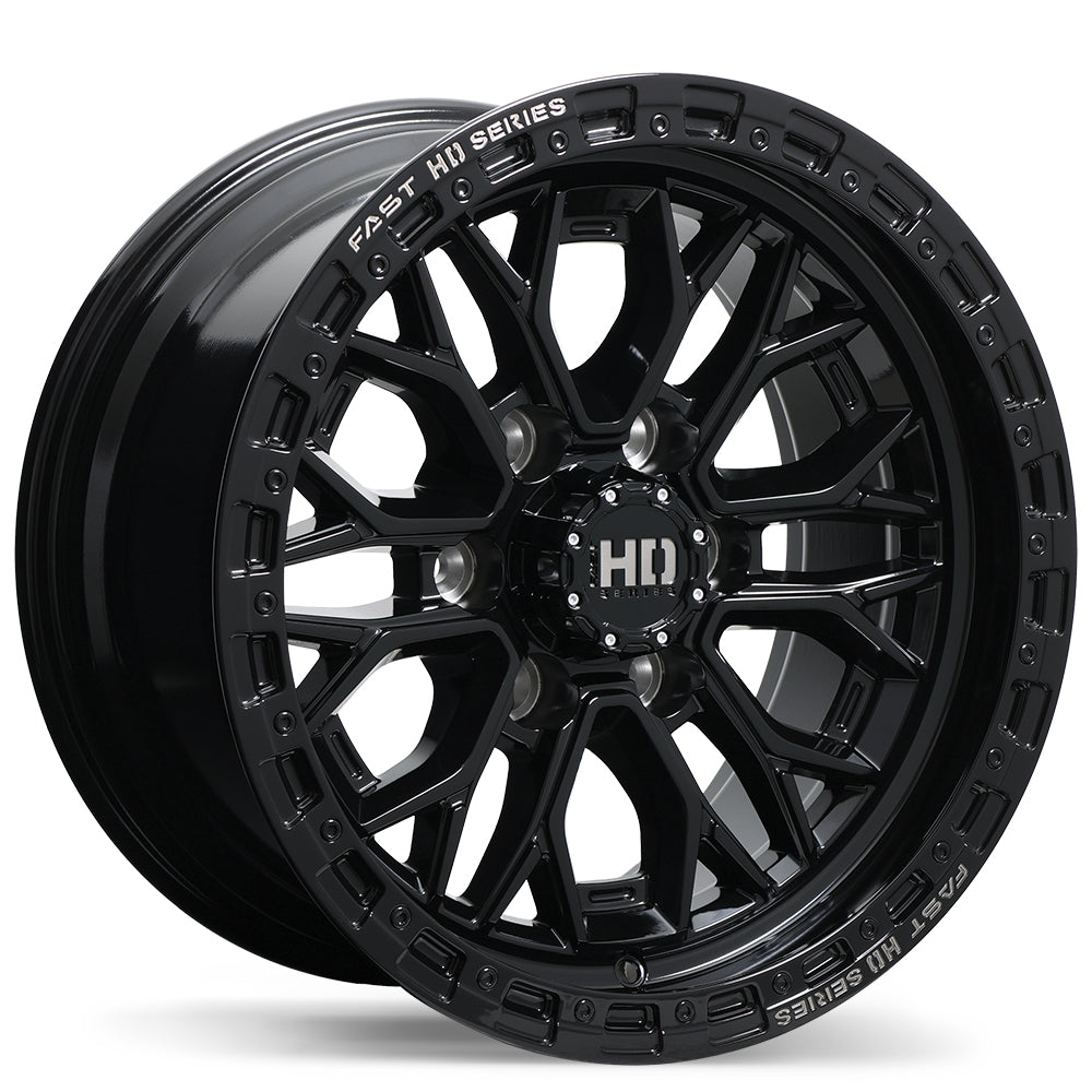 Fast HD Muramasa Gloss Black with Grey Milling 17x9.0 6x139.7  et0 78 F276-1790-83BH+00C780