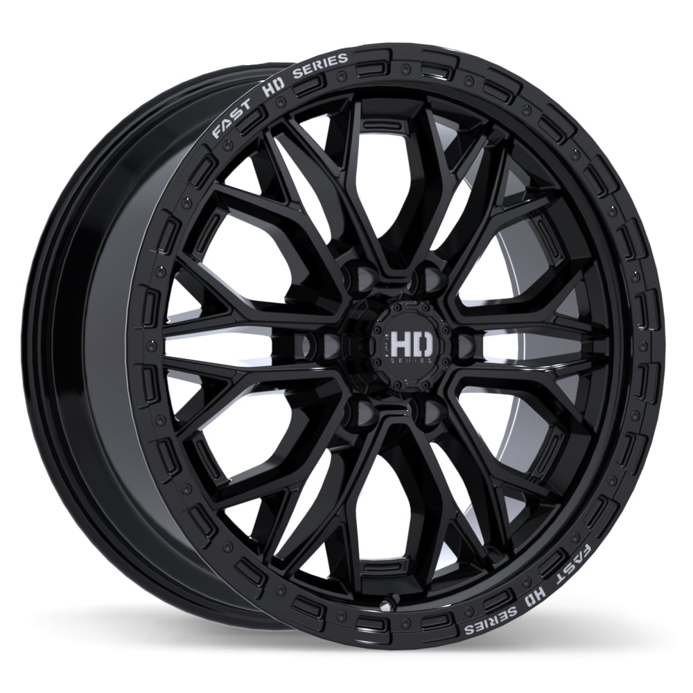 Fast HD Muramasa Gloss Black with Grey Milling 20x9.0 6x135  et30 87.1 F276-2090-36BH+30C871