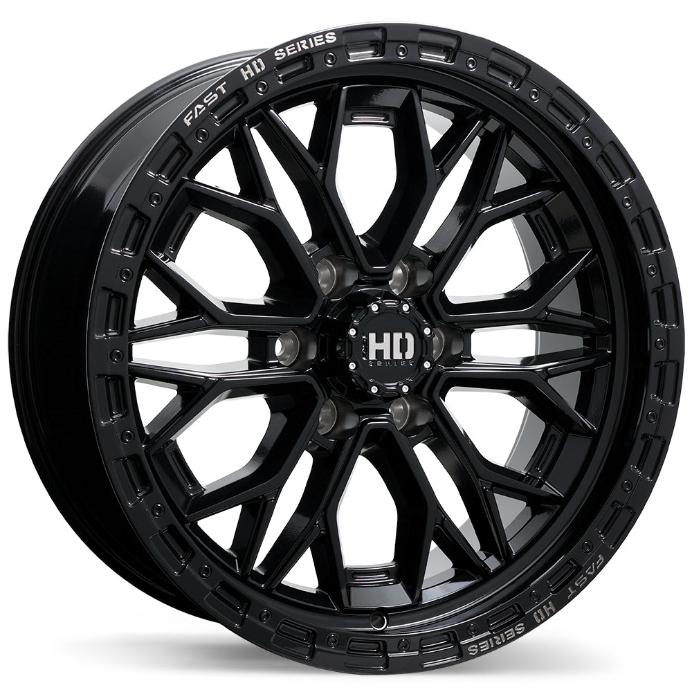 Fast HD Muramasa Gloss Black with Grey Milling 20x9.0 6x139.7  et0 78 F276-2090-83BH+00C780