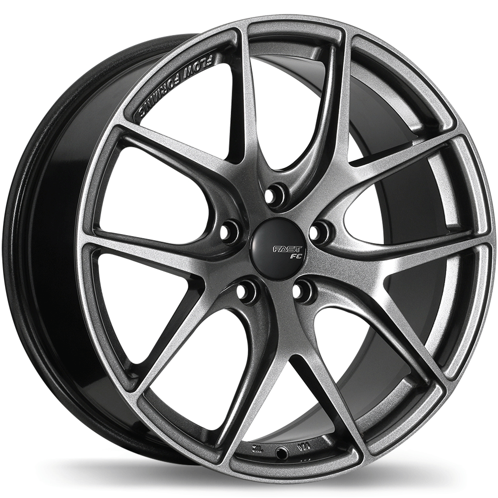 Fast Wheels FC04 Titanium 20x8.5 5x112  et35 72.6 FC04-2085-44TN+35C726