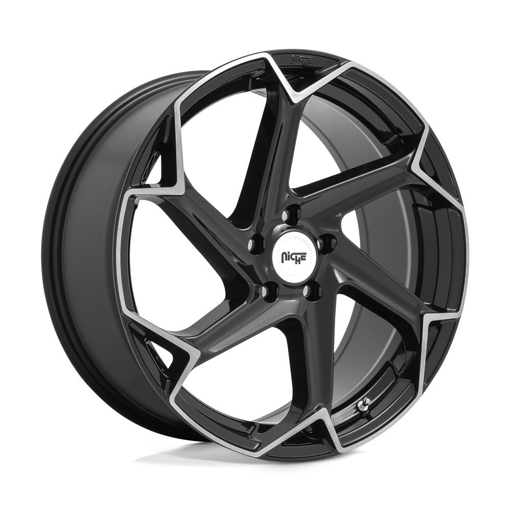Niche 1PC M255 FLASH GLOSS BLACK BRUSHED 20X9 5x112 et38 66.56