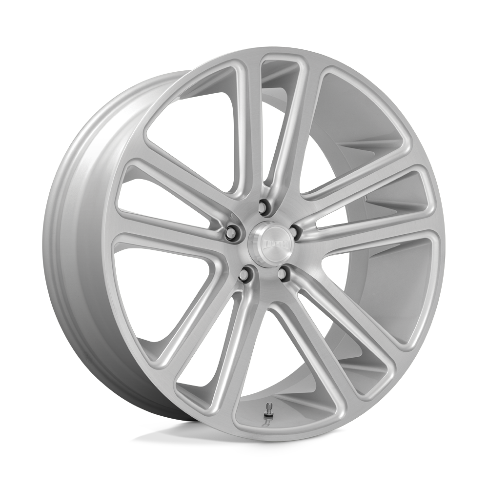 DUB 1PC S257 FLEX GLOSS SILVER BRUSHED FACE 24X10 5x127 et10 78.1