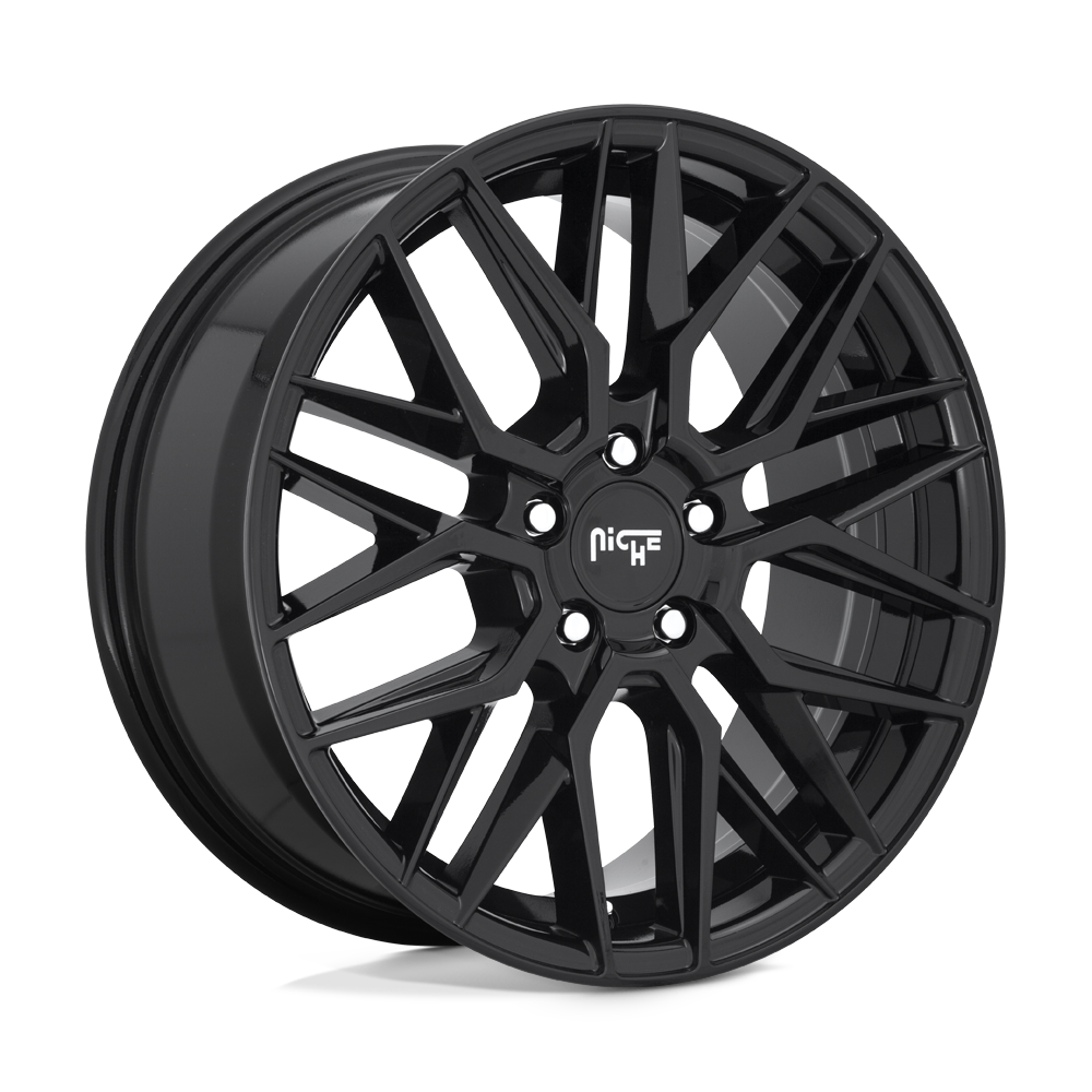 Niche 1PC M224 GAMMA GLOSS BLACK 18X8 5x112 et42 66.56