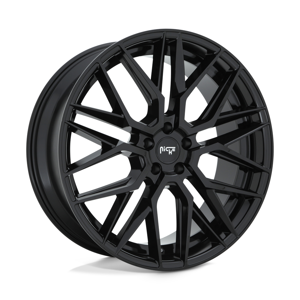 Niche 1PC M224 GAMMA GLOSS BLACK 22X9 5x112 et38 66.56