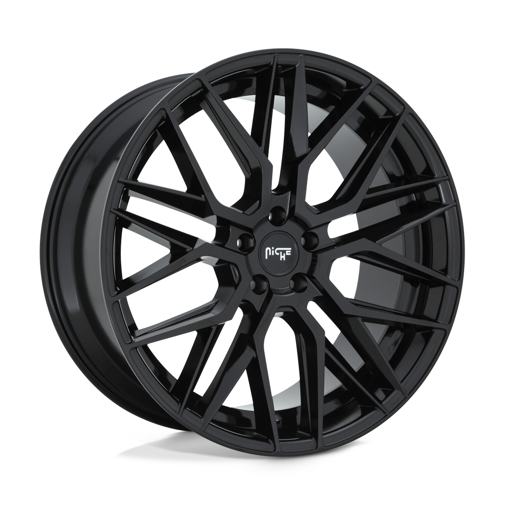 Niche 1PC M224 GAMMA GLOSS BLACK 22X10.5 5x127 et35 71.5