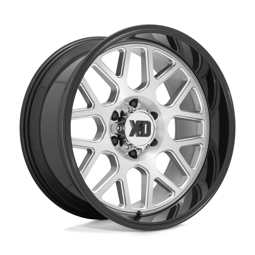 XD XD849 GRENADE II BRUSHED MILLED W/ GLOSS BLACK LIP 20X9 8x165.1 et0 125.1
