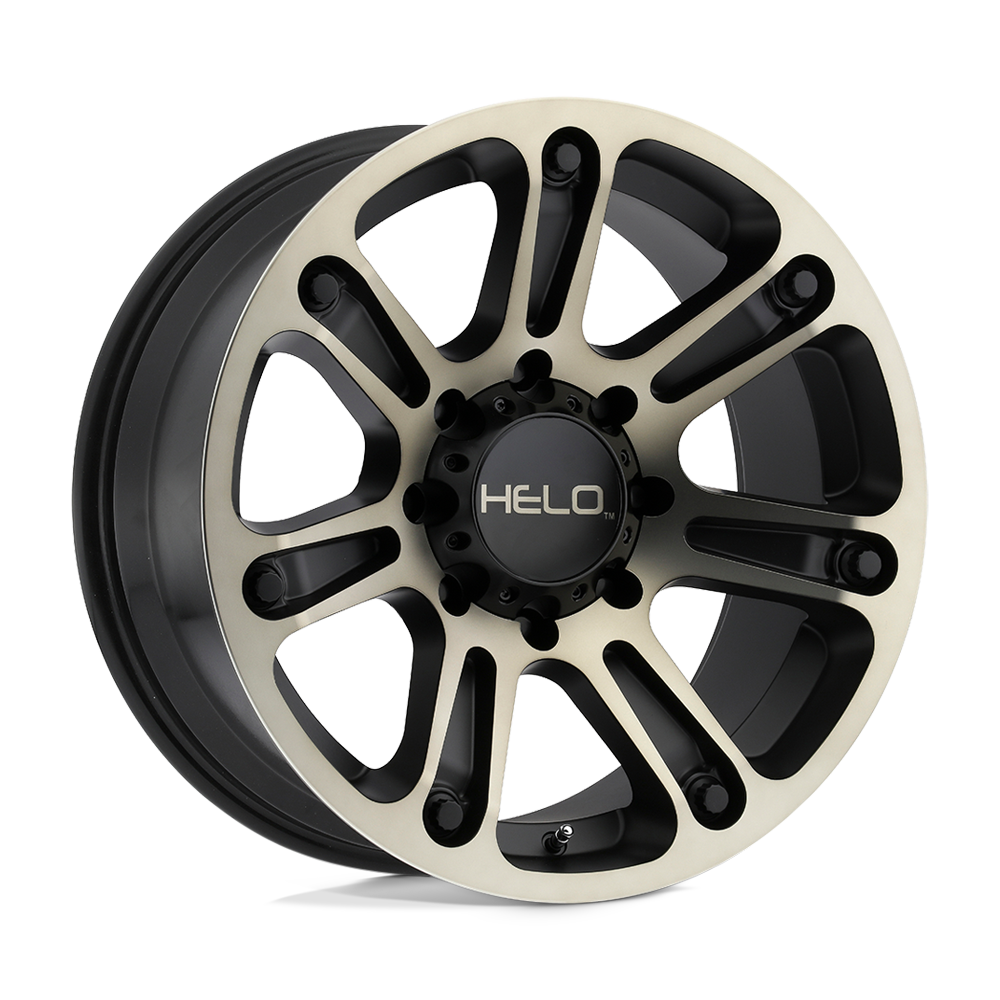 Helo HE904 SATIN BLACK MACHINED W/ DARK TINT 17X9 6x139.7 et0 106.1