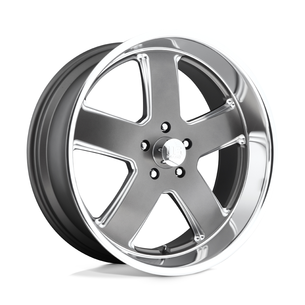 US Mag 1PC U118 HUSTLER MATTE GUN METAL 22X11 5x127 et18 78.1