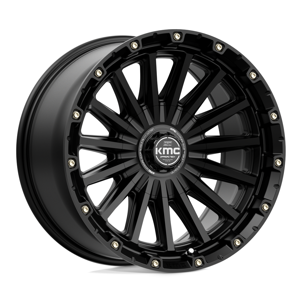 KMC KM102 SIGNAL SATIN BLACK 17X9 5x127/5x139.7 et-12 78.1