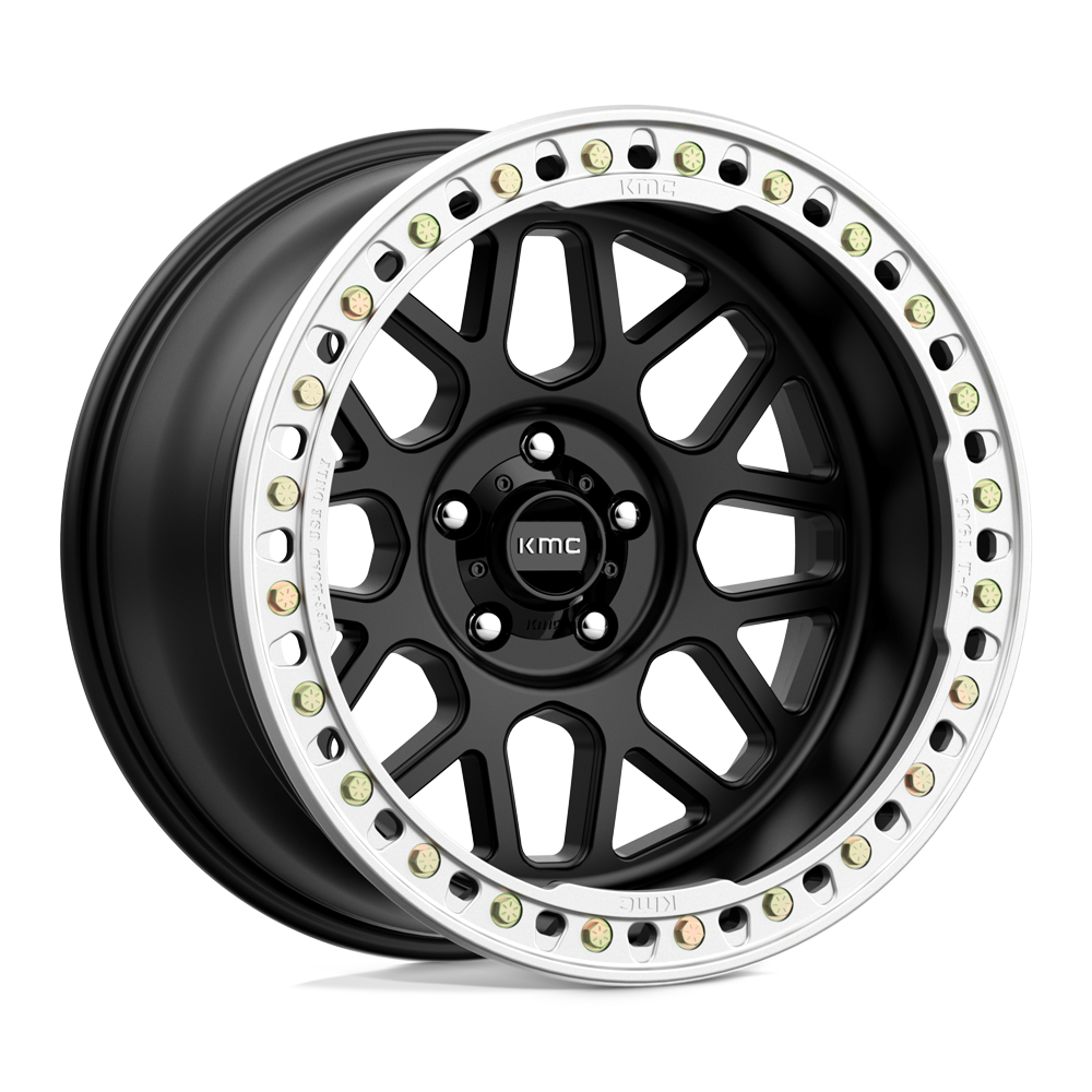 KMC KM235 GRENADE CRAWL BEADLOCK SATIN BLACK 20X10 5x127 et-48 71.5
