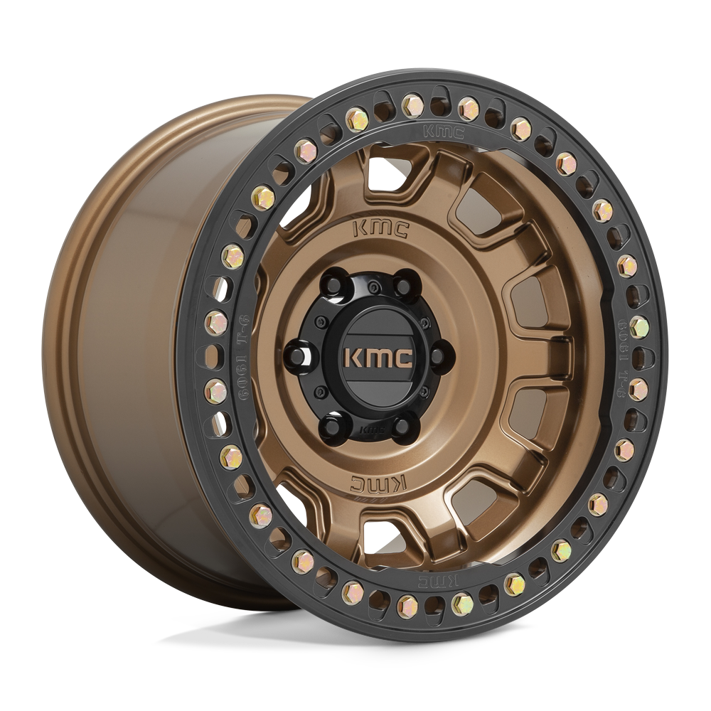 KMC KM236 TANK BEADLOCK MATTE BRONZE 17X9 5x127 et-15 71.5