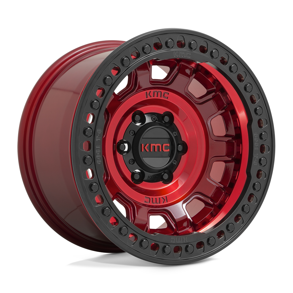 KMC KM236 TANK BEADLOCK CANDY RED 17X9 6x139.7 et-15 108