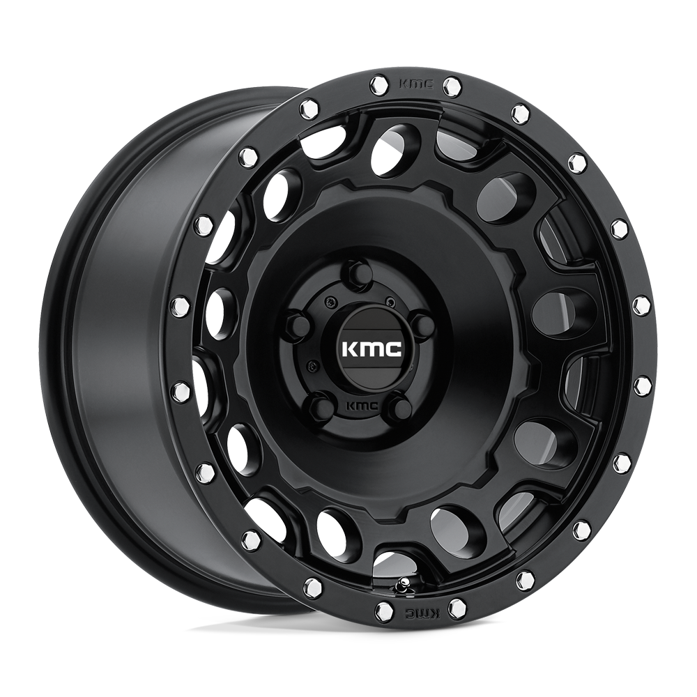 KMC KM529 HOLESHOT SATIN BLACK 17X9 6x139.7 et-12 106.1