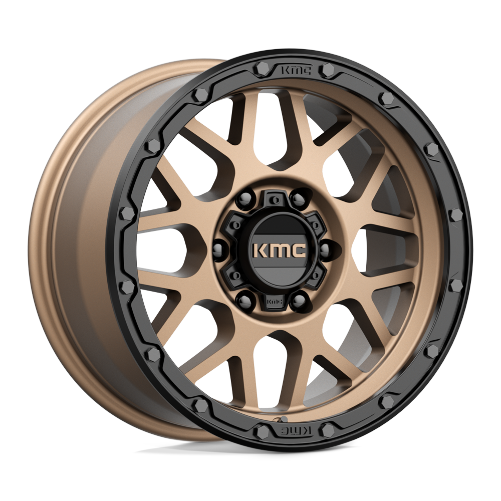 KMC KM535 GRENADE OFF-ROAD MATTE BRONZE W/ MATTE BLACK LIP 17X9 6x114.3 et18 66.06