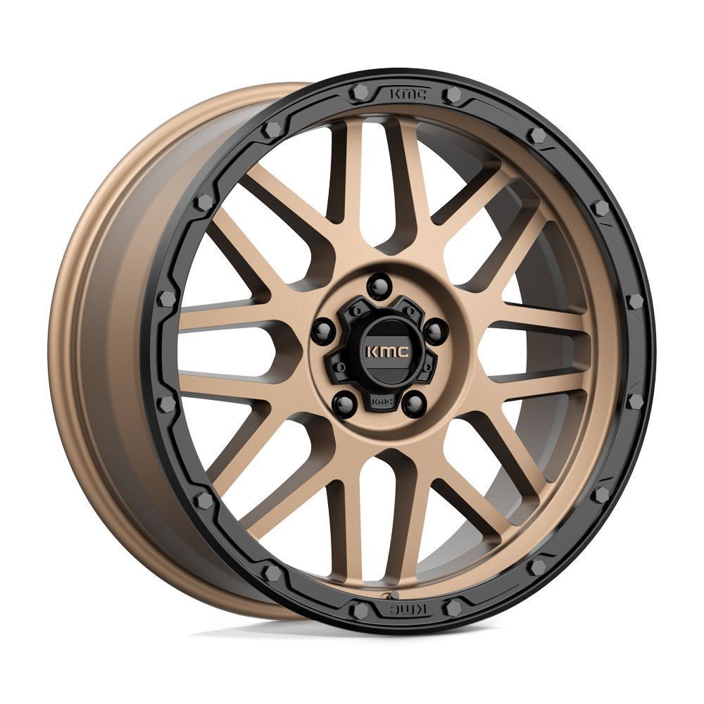 KMC KM535 GRENADE OFF-ROAD MATTE BRONZE W/ MATTE BLACK LIP 20X9 5x150 et18 110.1