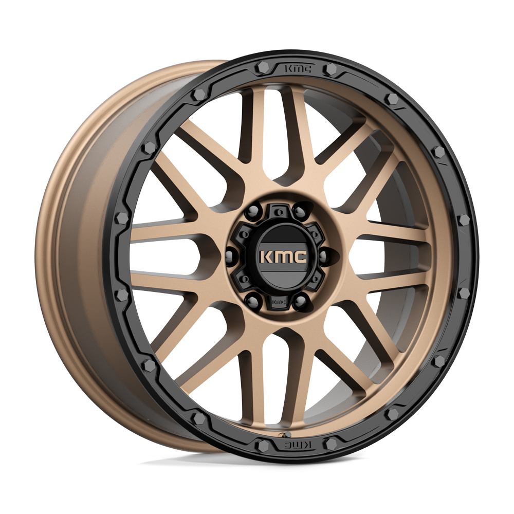 KMC KM535 GRENADE OFF-ROAD MATTE BRONZE W/ MATTE BLACK LIP 20X9 6x114.3 et18 66.06