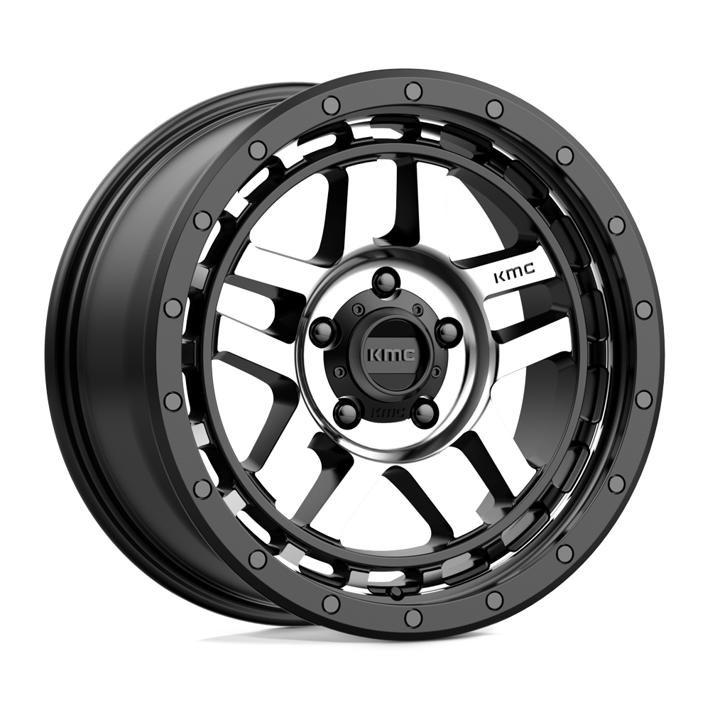 KMC KM540 RECON SATIN BLACK MACHINED 18X8.5 5x150 et18 110.1