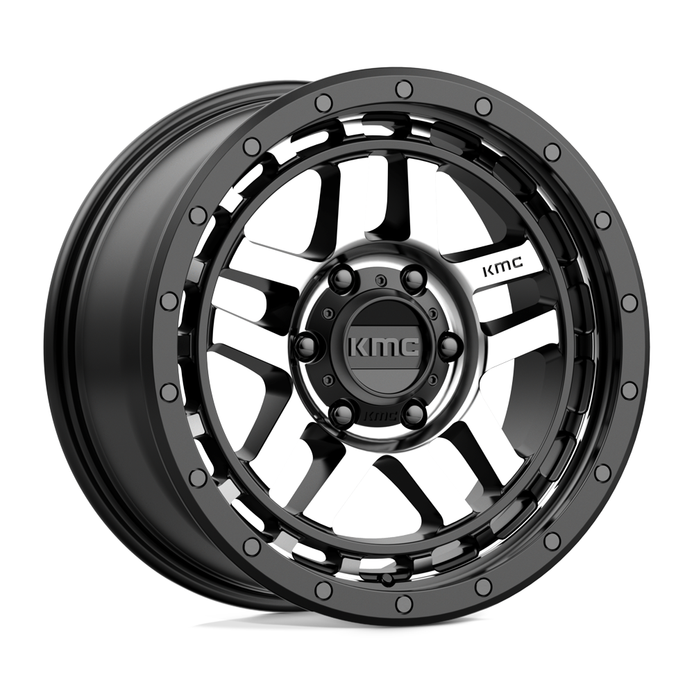 KMC KM540 RECON SATIN BLACK MACHINED 18X8.5 6x120 et18 66.9