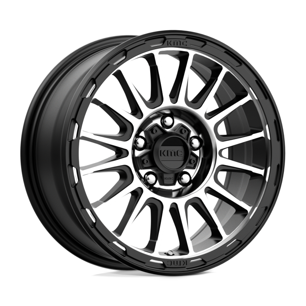 KMC KM542 IMPACT SATIN BLACK MACHINED 16X8 5x150 et0 110.1