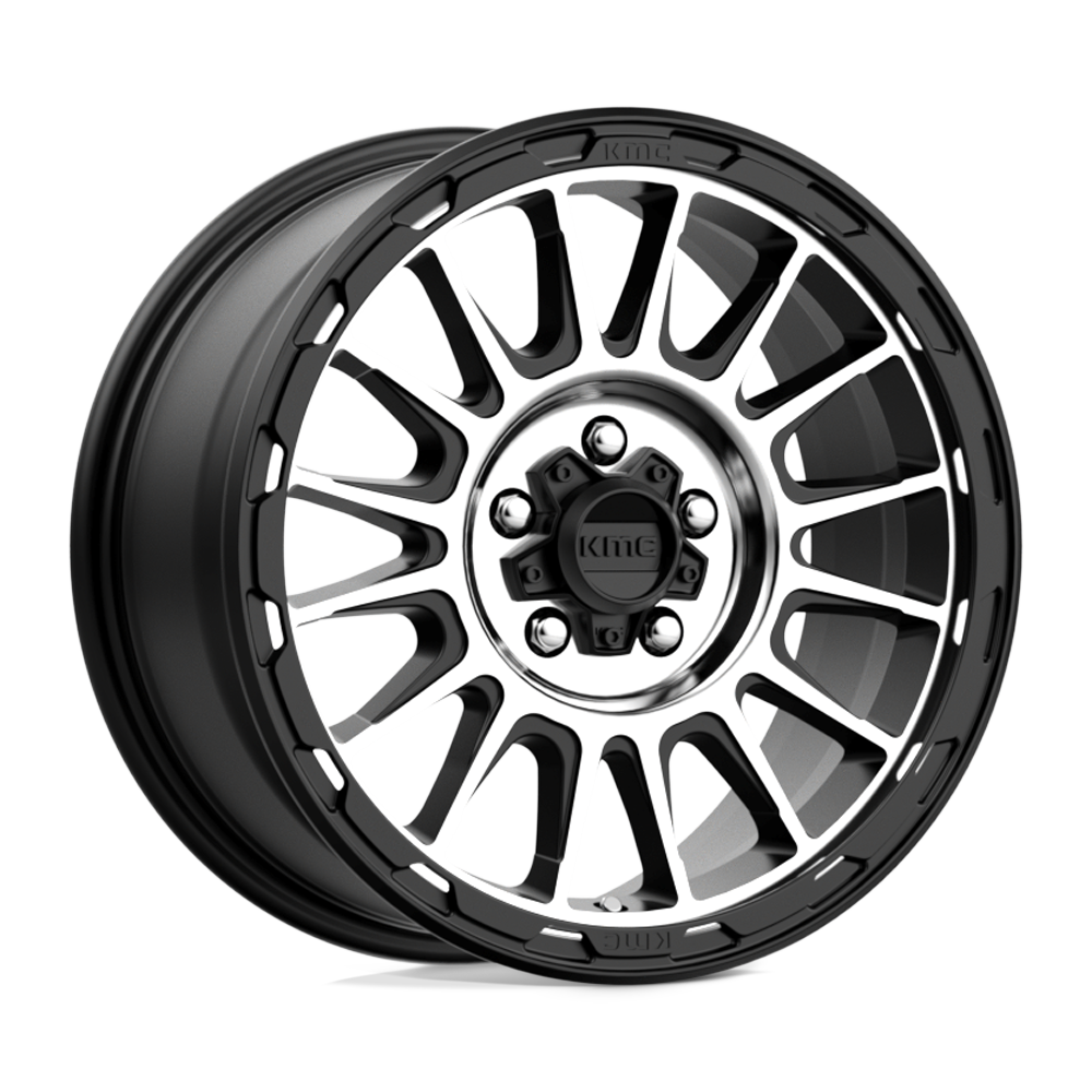 KMC KM542 IMPACT SATIN BLACK MACHINED 17X8 5x114.3 et35 72.56