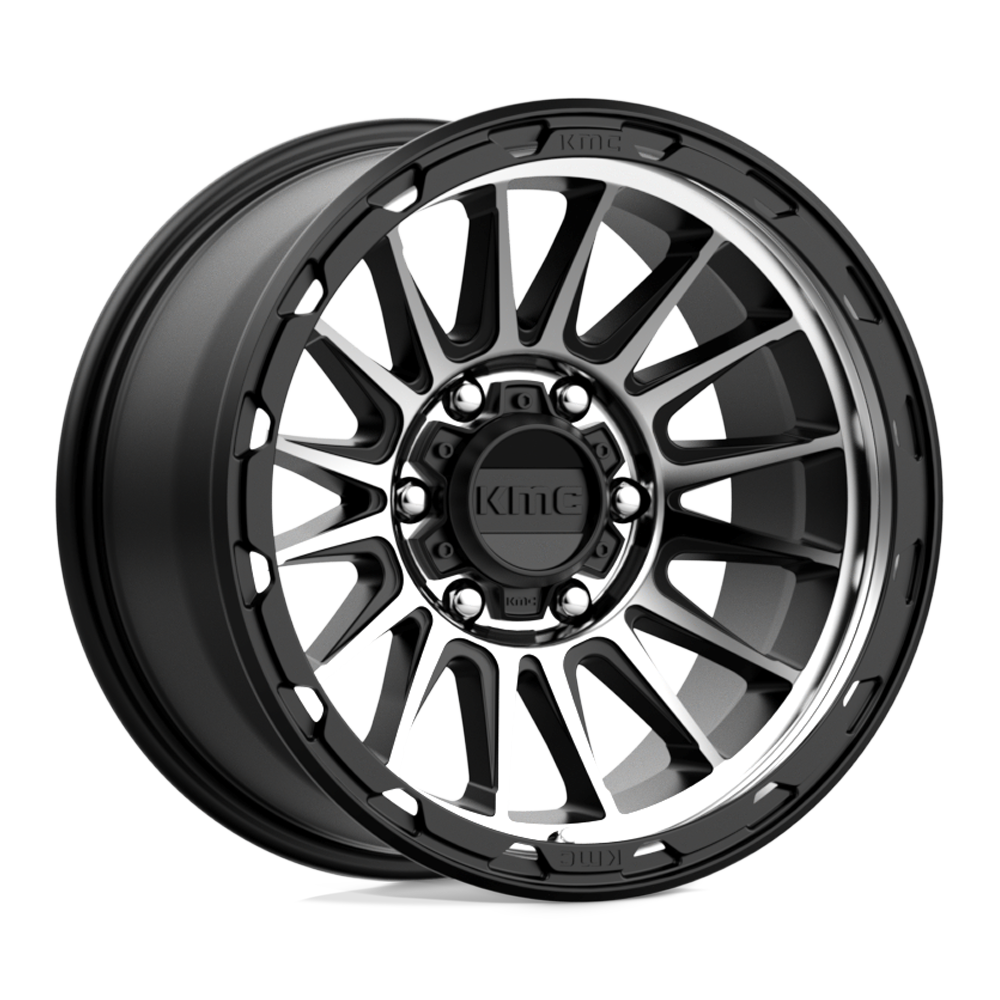 KMC KM542 IMPACT SATIN BLACK MACHINED 17X9 6x139.7 et-12 106.1