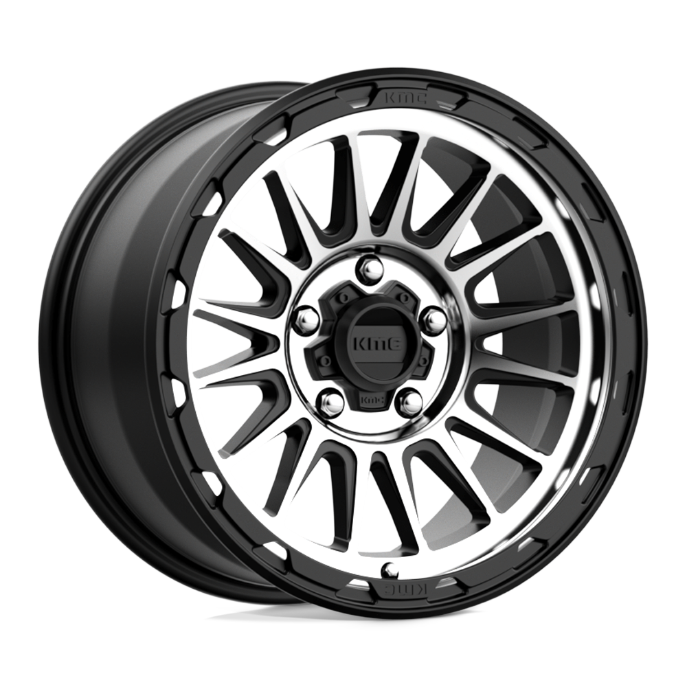 KMC KM542 IMPACT SATIN BLACK MACHINED 17X9 5x127 et18 71.5
