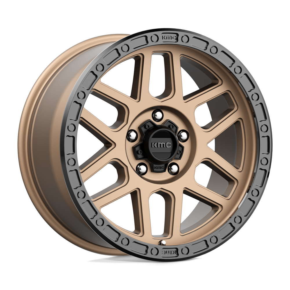 KMC KM544 MESA MATTE BRONZE W/ BLACK LIP 18X9 5x150 et25 110.1
