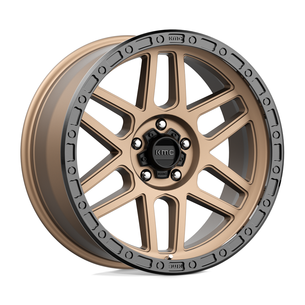 KMC KM544 MESA MATTE BRONZE W/ BLACK LIP 17X9 5x150 et-12 110.1