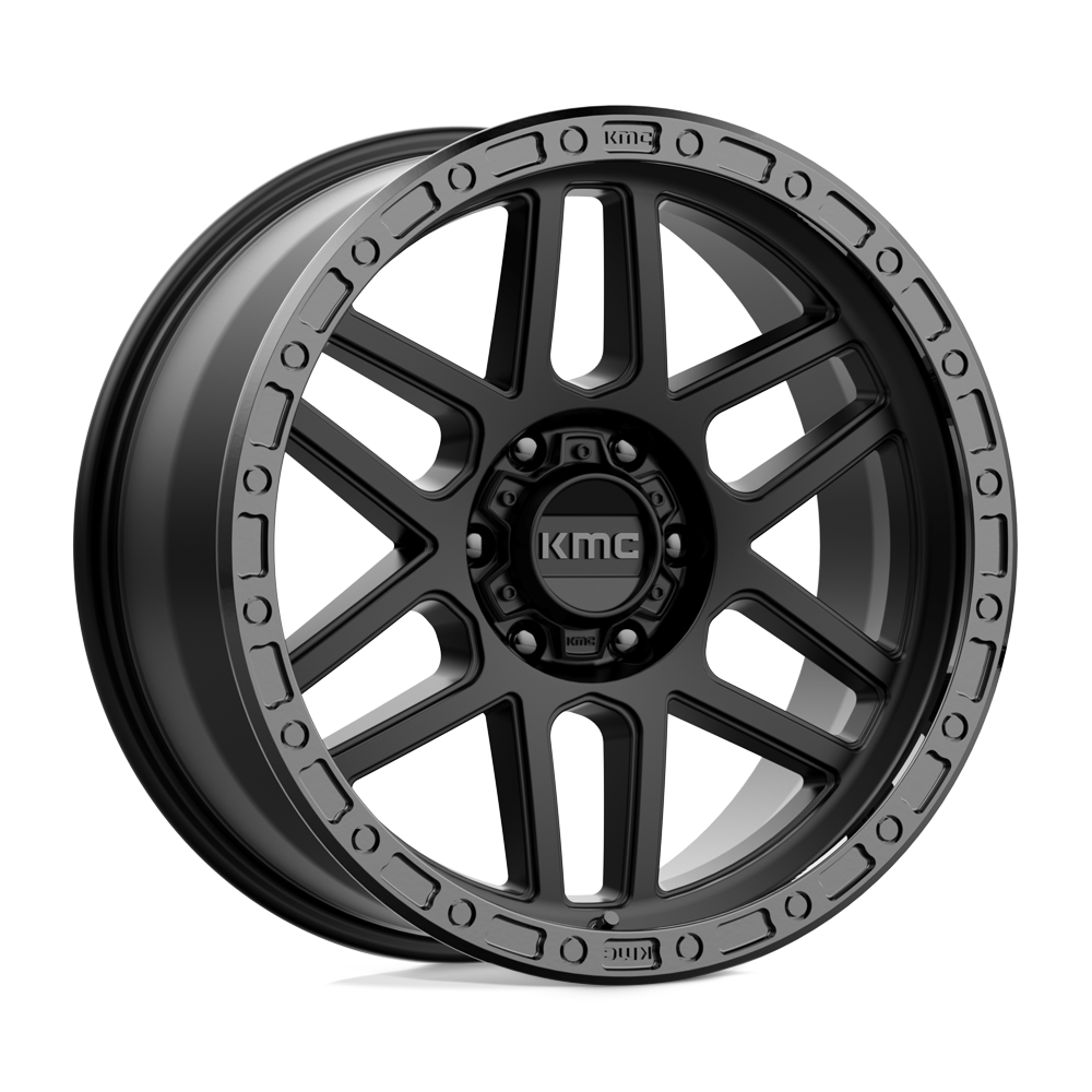 KMC KM544 MESA SATIN BLACK W/ GLOSS BLACK LIP 20X9 6x139.7 et0 106.1