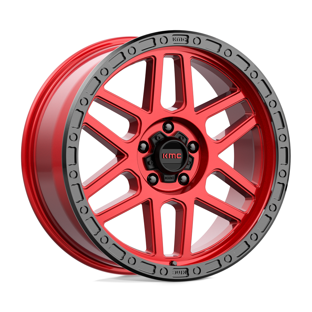 KMC KM544 MESA CANDY RED W/ BLACK LIP 20X9 5x150 et25 110.1