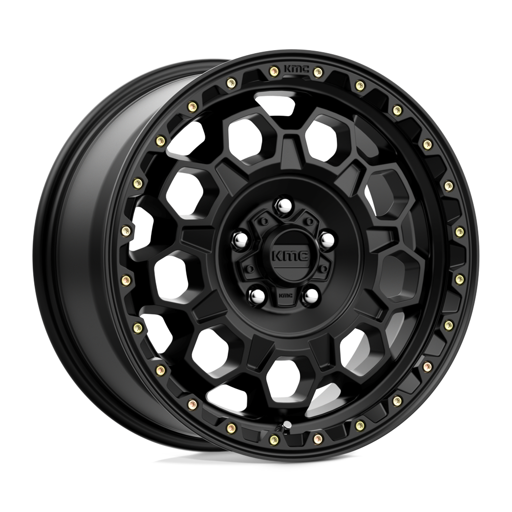 KMC KM545 TREK SATIN BLACK 17X9 5x127 et-12 71.5