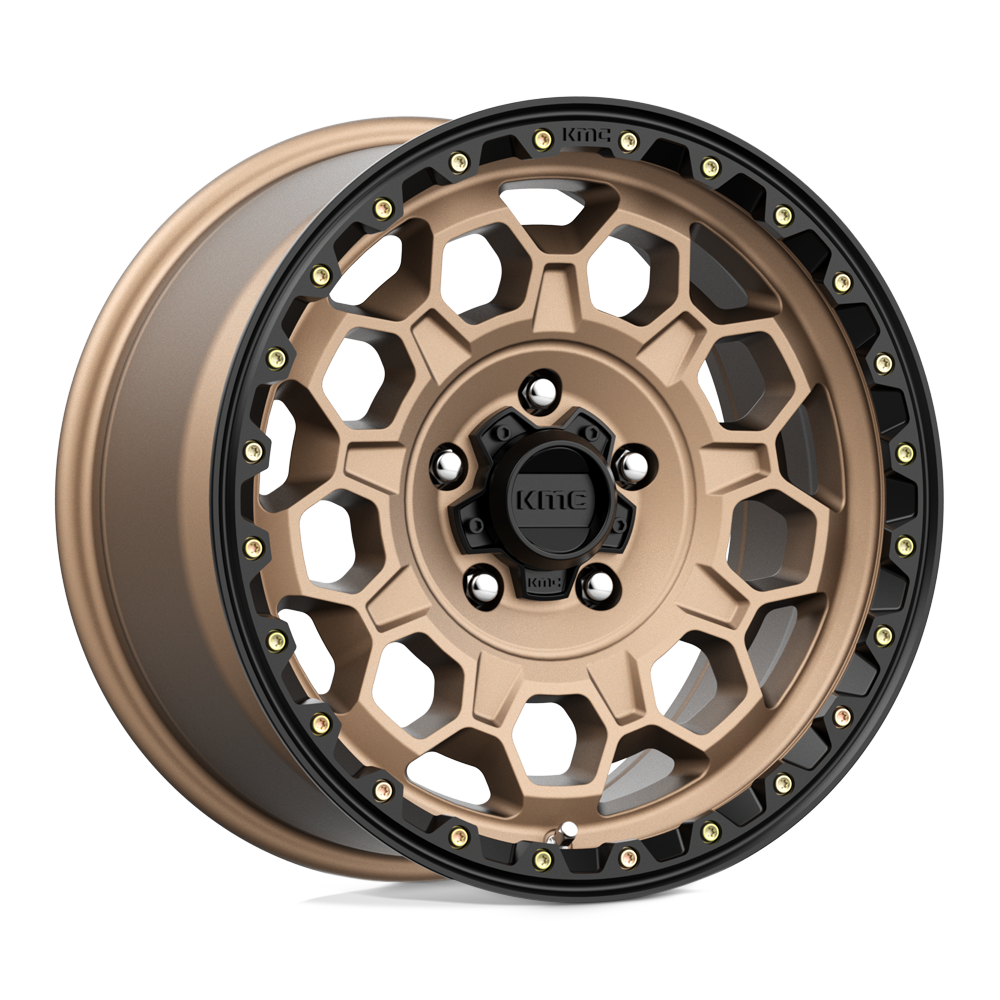 KMC KM545 TREK MATTE BRONZE W/ BLACK LIP 17X9 5x127 et18 71.5