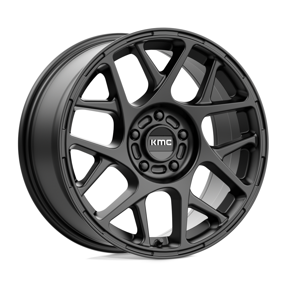 KMC KM708 BULLY SATIN BLACK 17X7.5 5x114.3 et38 60.06