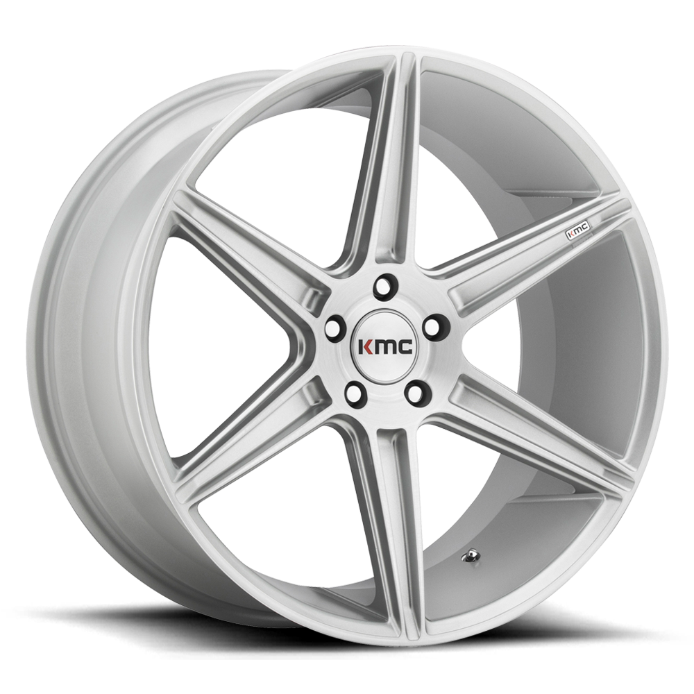 KMC KM711 PRISM BRUSHED SILVER 20X10.5 5x114.3 et35 72.56