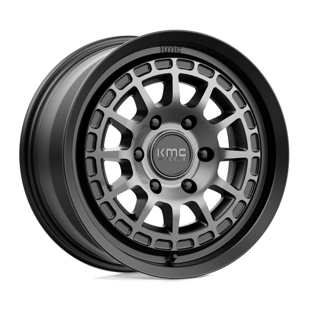 KMC KM719 CANYON SATIN BLACK W/ GRAY TINT 17X8 6x139.7 et35 100.3
