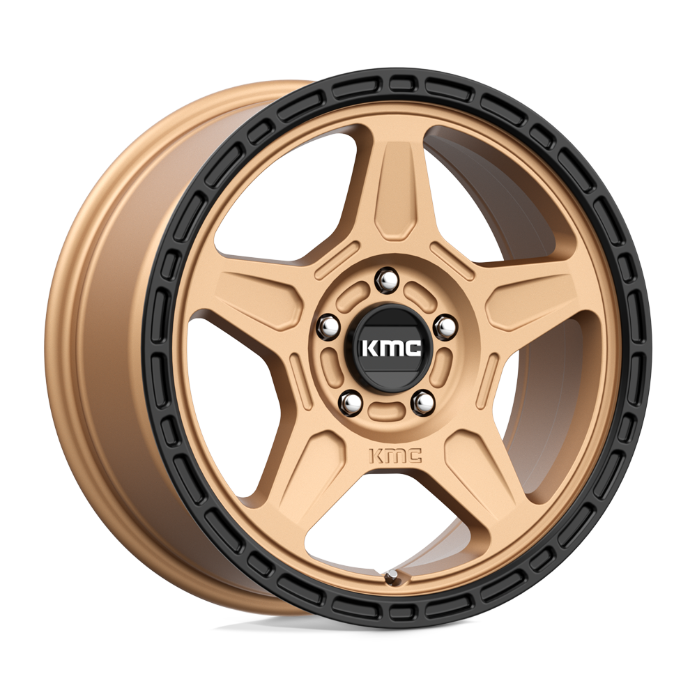 KMC KM721 ALPINE MATTE BRONZE W/ BLACK LIP 17X8 5x120 et38 74.1