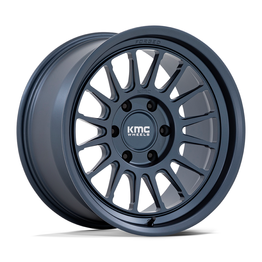 KMC KM447 IMPACT FORGED MONOBLOCK METALLIC BLUE 18X9 6x139.7 et18 106.1