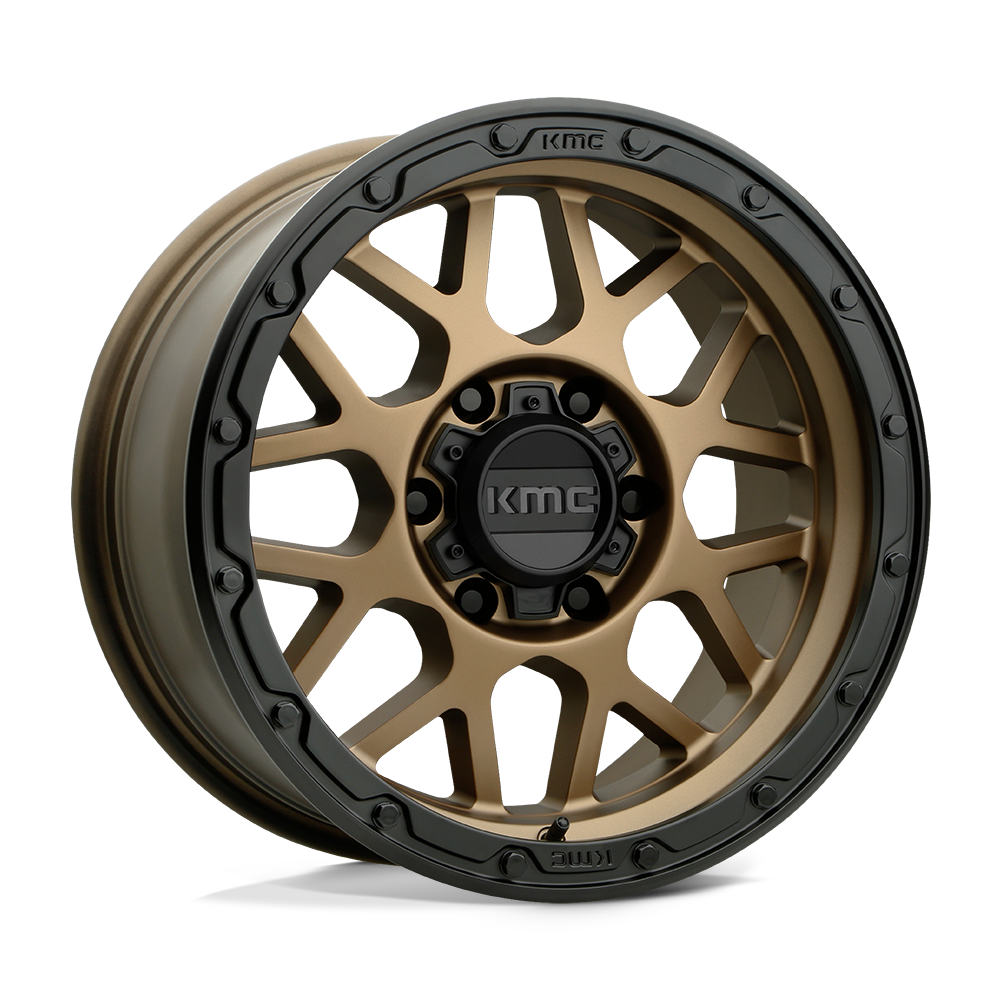 KMC KM535 GRENADE OFF-ROAD MATTE BRONZE W/ MATTE BLACK LIP 17X8.5 5x127 et0 78.1