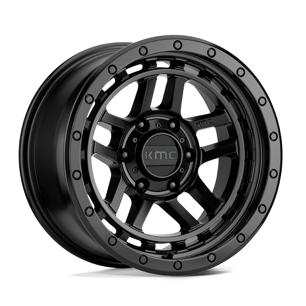 KMC KM540 RECON SATIN BLACK 17X8.5 6x120 et18 66.9