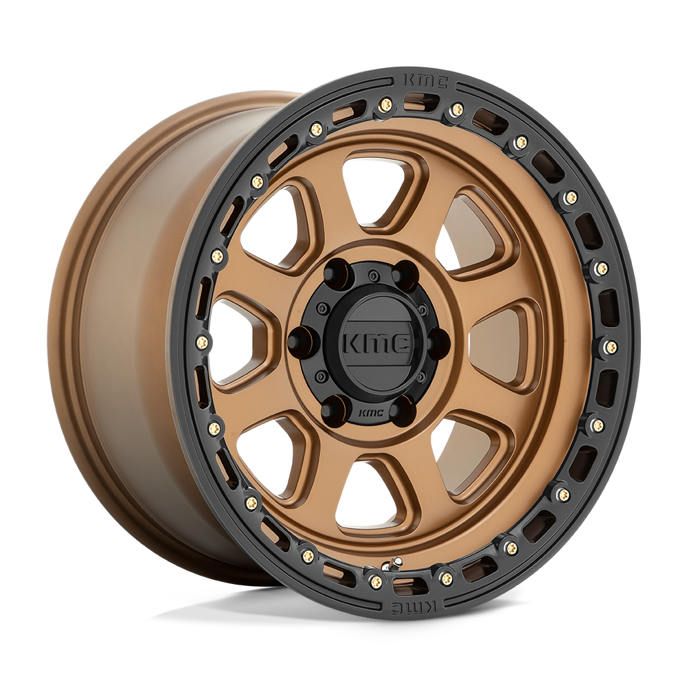 KMC KM548 CHASE MATTE BRONZE W/ BLACK LIP 18X9 8x165.1 et18 125.1