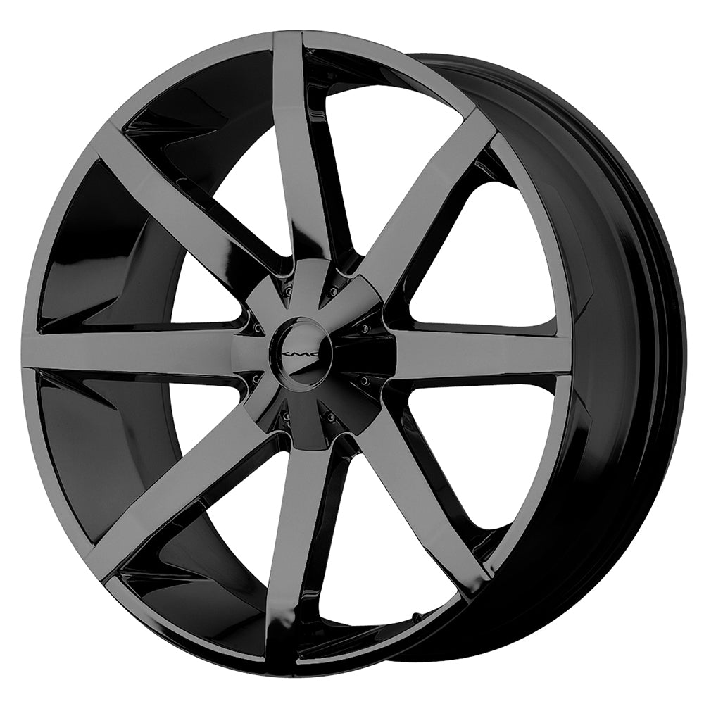 KMC KM651 SLIDE BLACK 22X9.5 5x114.3/5x120.65 et15 72.56