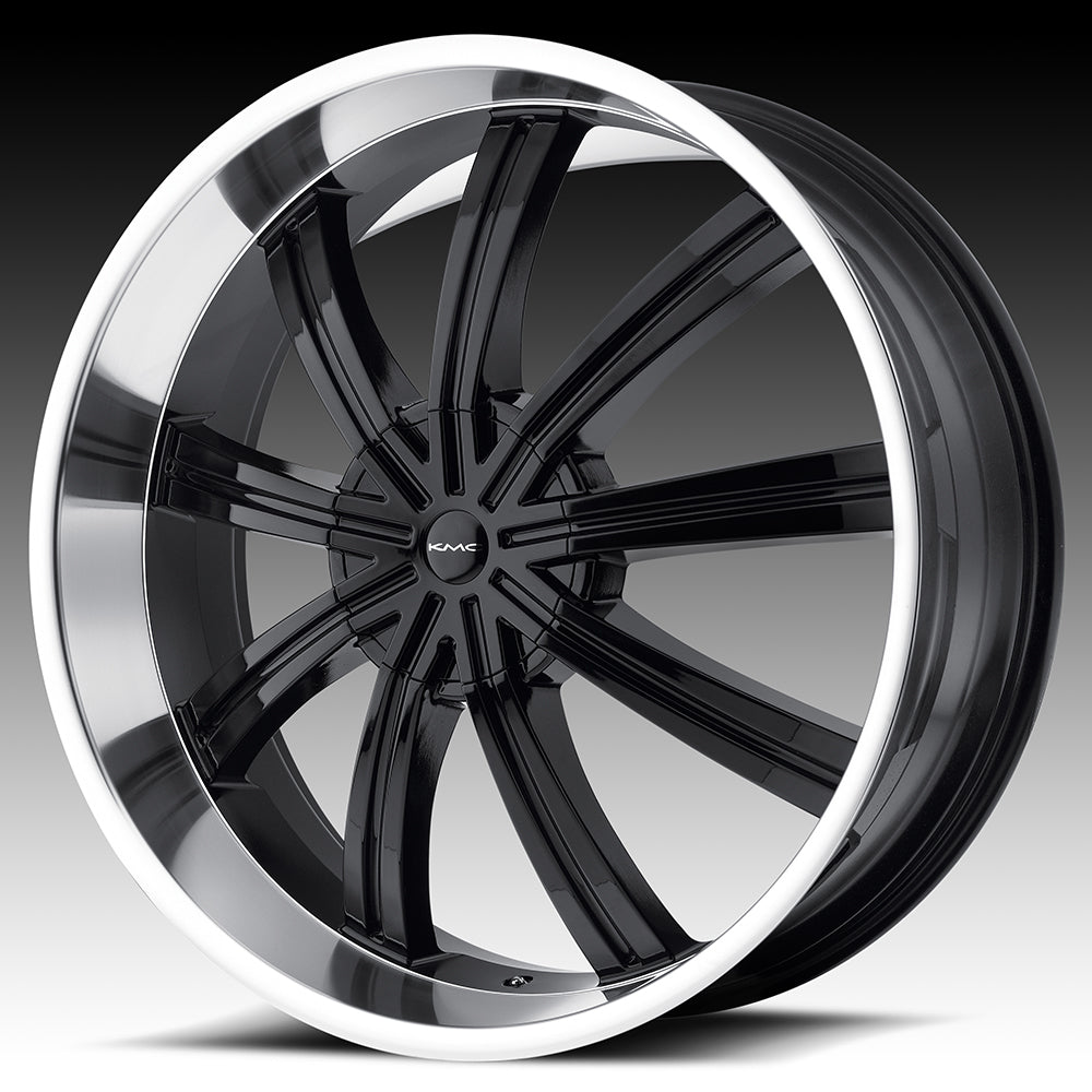 KMC KM672 WIDOW MACHINED 22X9.5 5x115/5x139.7 et15 77.8