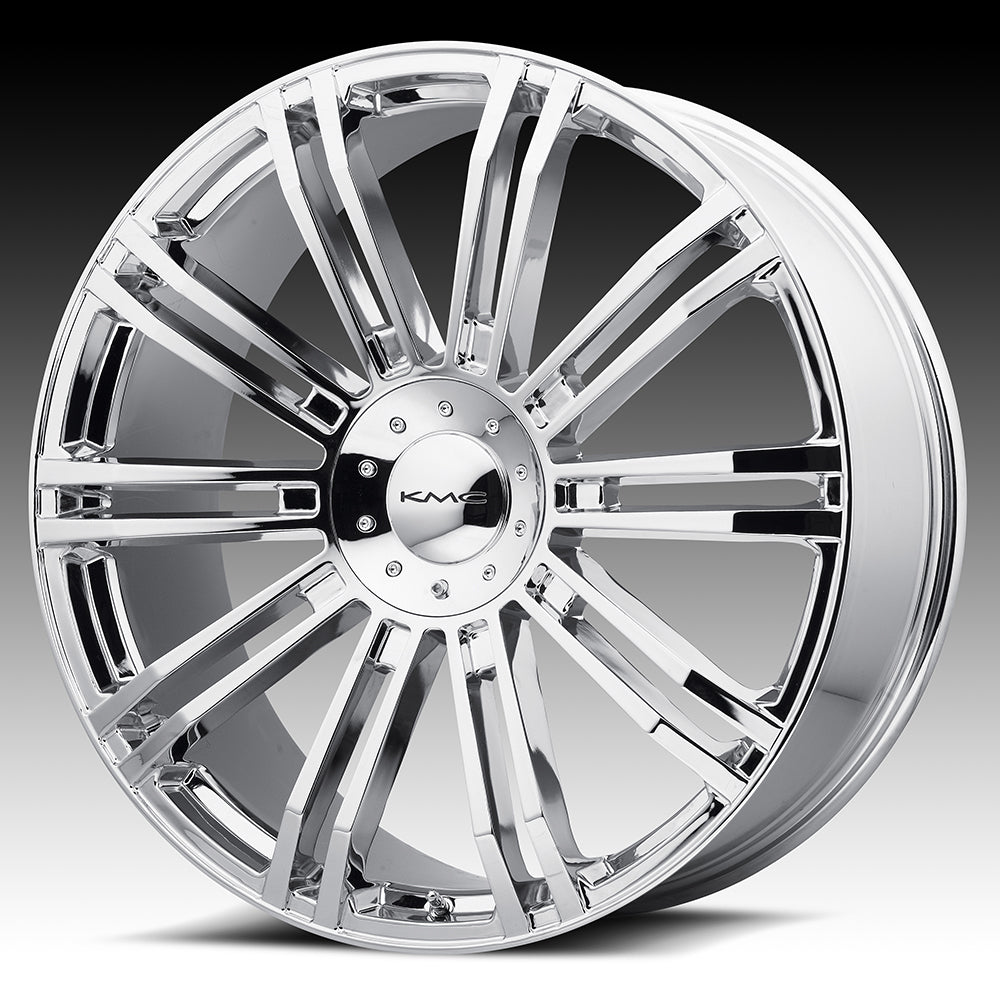 KMC KM677 D2 CHROME 24X9.5 6x135/6x139.7 et35 100.3