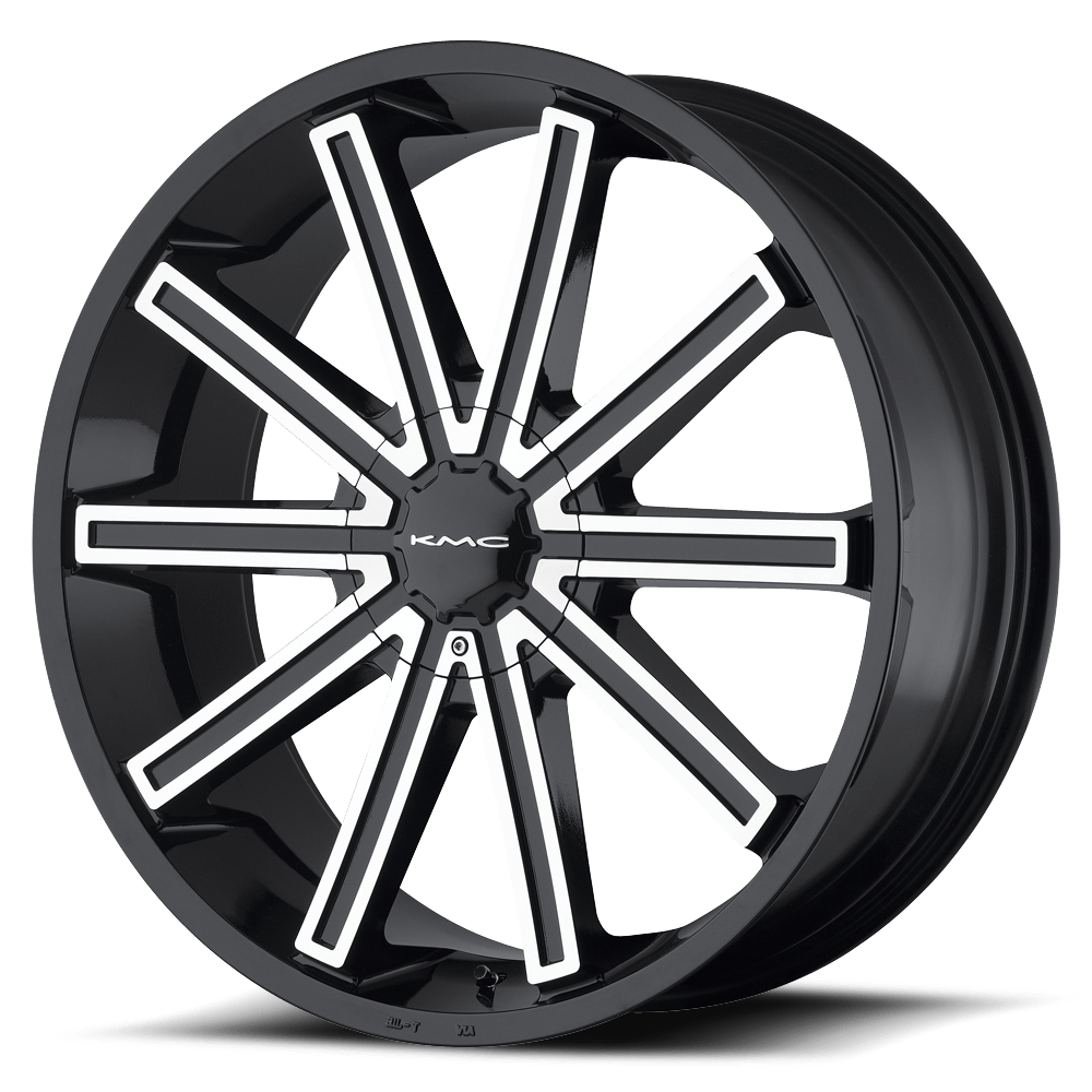 KMC KM681 NERVE GLOSS BLACK MACHINED 20X8.5 5x115/5x120 et15 74.1