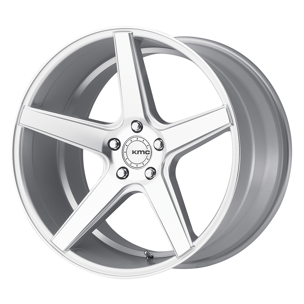KMC KM685 DISTRICT SILVER MACHINED 20X10.5 5x112 et45 66.56